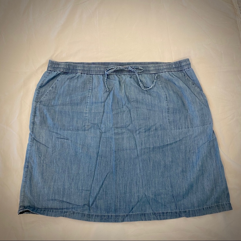Talbots woman size 24W denim skirt
